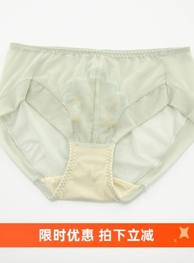 花漾HY3303P性感蕾丝网纱透气包臀女士三角裤HY3303配套内裤