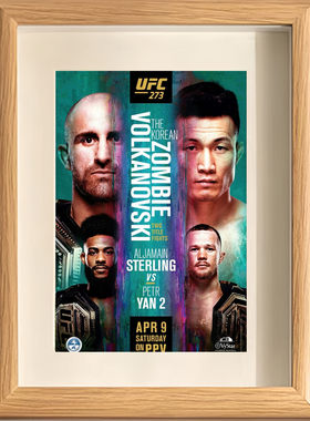 ufc329海报白宫站数字赛澳门经典格斗拳击馆礼物相框壁纸装饰画