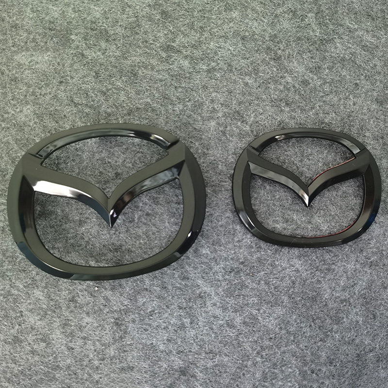 适用于马自达3m3m6车头标改装黑化标志阿特兹昂克赛拉cx5前后车标