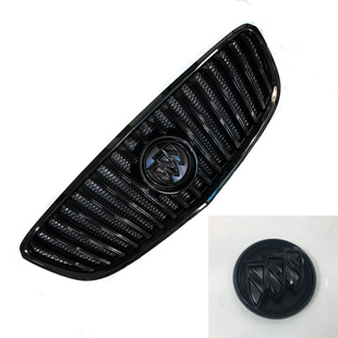 适用于别克09/10/11/12/13年君威君越中网改装个性化碳纹黑色中网
