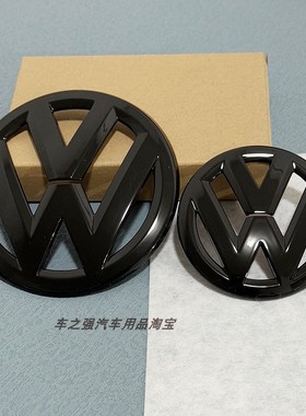 适用大众高尔夫6RGTI中网标前标后标尾标 改装高六中网标黑标
