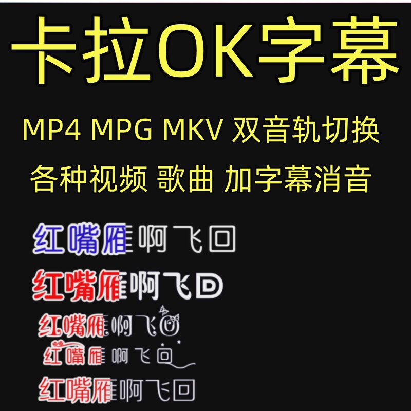 舞台演唱提词卡拉OK字幕制作视短视频制作