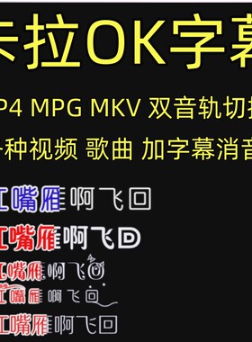 舞台演唱提词卡拉OK字幕制作视频加字改词MV歌曲电影视频添加字幕