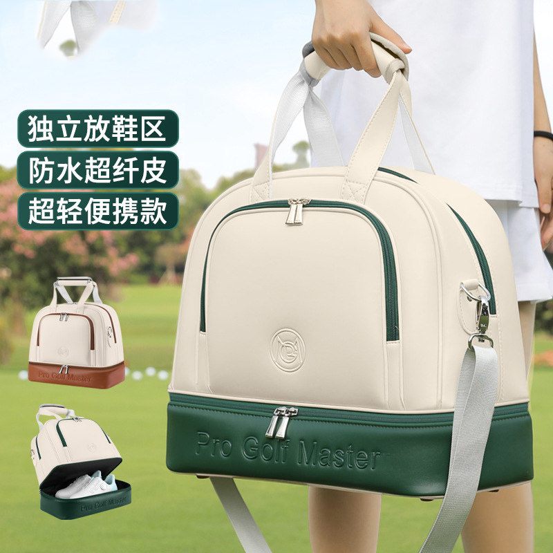 时尚高尔夫球女装衣物包女士轻便斜挎旅行鞋包防水包包手新款提袋