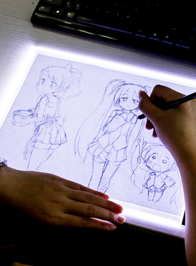 A3A4A52拷贝台LED临摹台发光板透写台动漫复写绘图画板素描漫画工具箱画画神器美术建筑手绘一键拷贝专业临摹