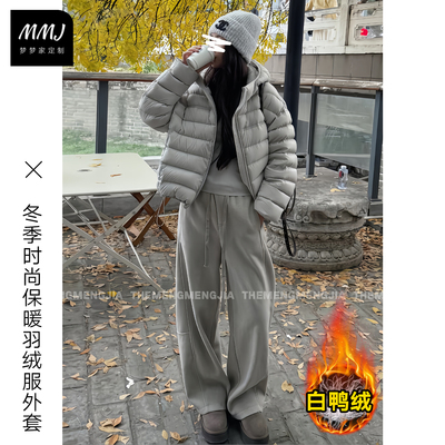 冬季新款排骨羽绒服轻薄泡芙短款