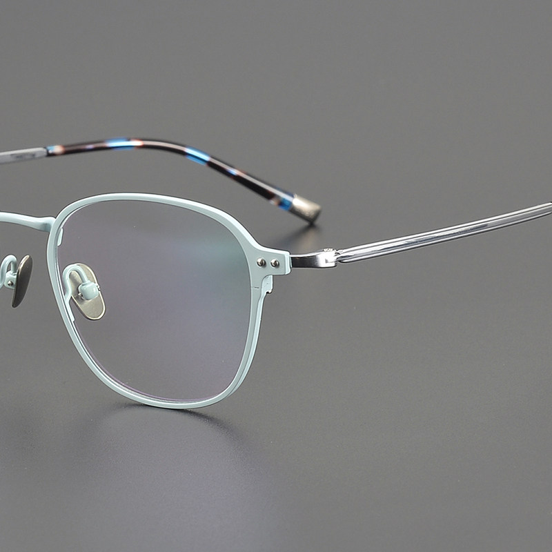 6克羽毛钛！限量日本纯钛超轻文艺男近视女防蓝光配成品眼镜框架
