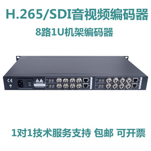RTSP TS会议无纸化回传 器转RTMP 8路H.2651U机架SDI音视频编码