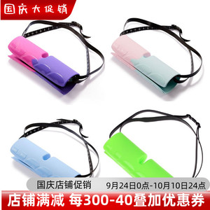 HOOG蝴格韩国正品代购时尚通用小巧泳镜盒软硅胶游泳眼镜盒子
