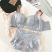 大码 内衣女调整型大胸显小全罩杯乳胶薄杯聚拢侧收副乳防下垂文胸