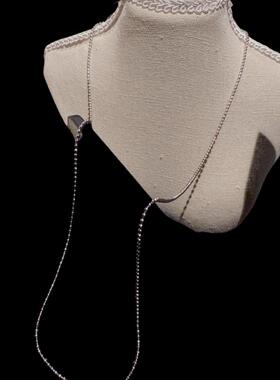 囤囤囤 很好搭配的竹节链 圆珠珠项链 建议多囤 也可以当毛衣链