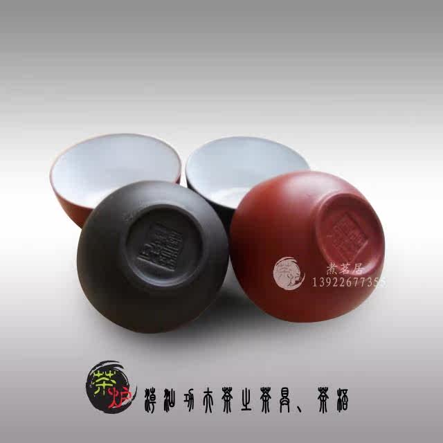 黑色红色紫砂茶杯小号中号大号直口反口茶杯工夫茶杯品茗紫砂