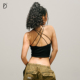 自带胸垫交叉美背内搭遮副乳街舞运动背心 挂脖吊带 SMILE DDD