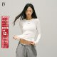 SMILE 显瘦上衣弹力舒适休闲百搭女打底衫 DDD基础长袖 女正肩修身