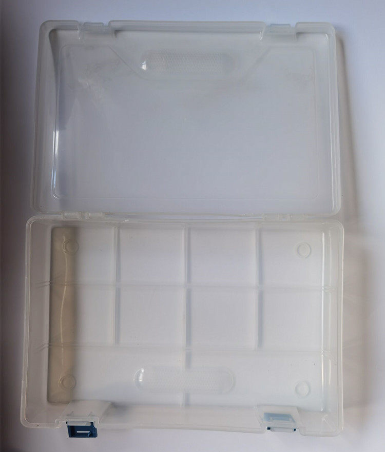 包邮大容量收纳盒透明铅笔盒透明塑料文具盒层美术绘画单层工具盒