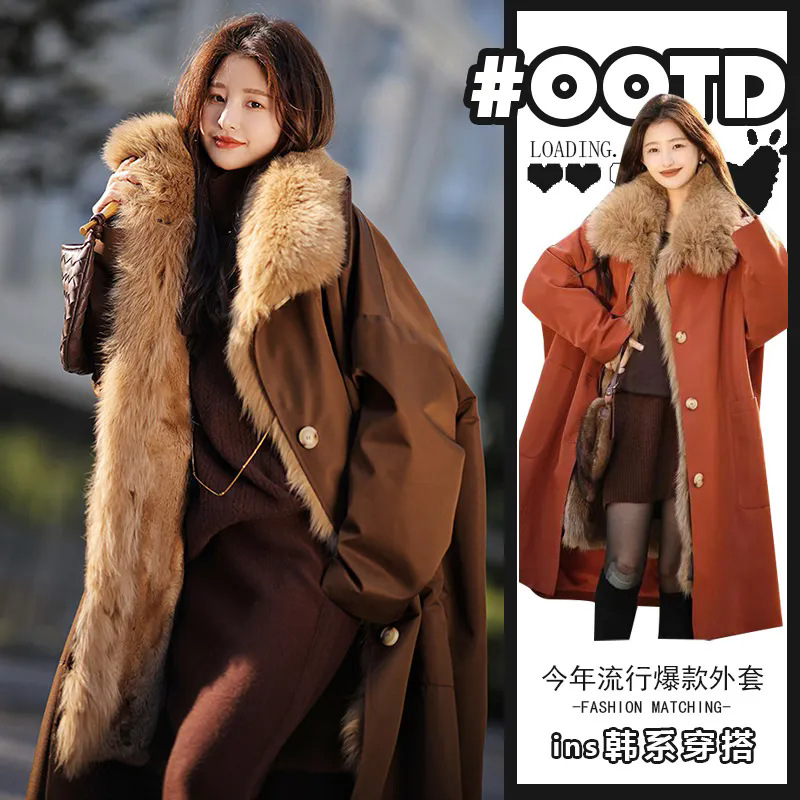 今年流行特惠2024冬季新款加绒加厚保暖外套洋气设计感小众