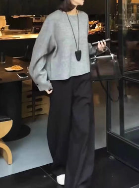 今年流行特惠241253大爱美依缘2025新款设计感后背纽扣宽松上衣