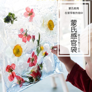 婴儿早教蒙氏在家diy感官瓶袋训练玩具益智玩具蒙台梭利早教训练