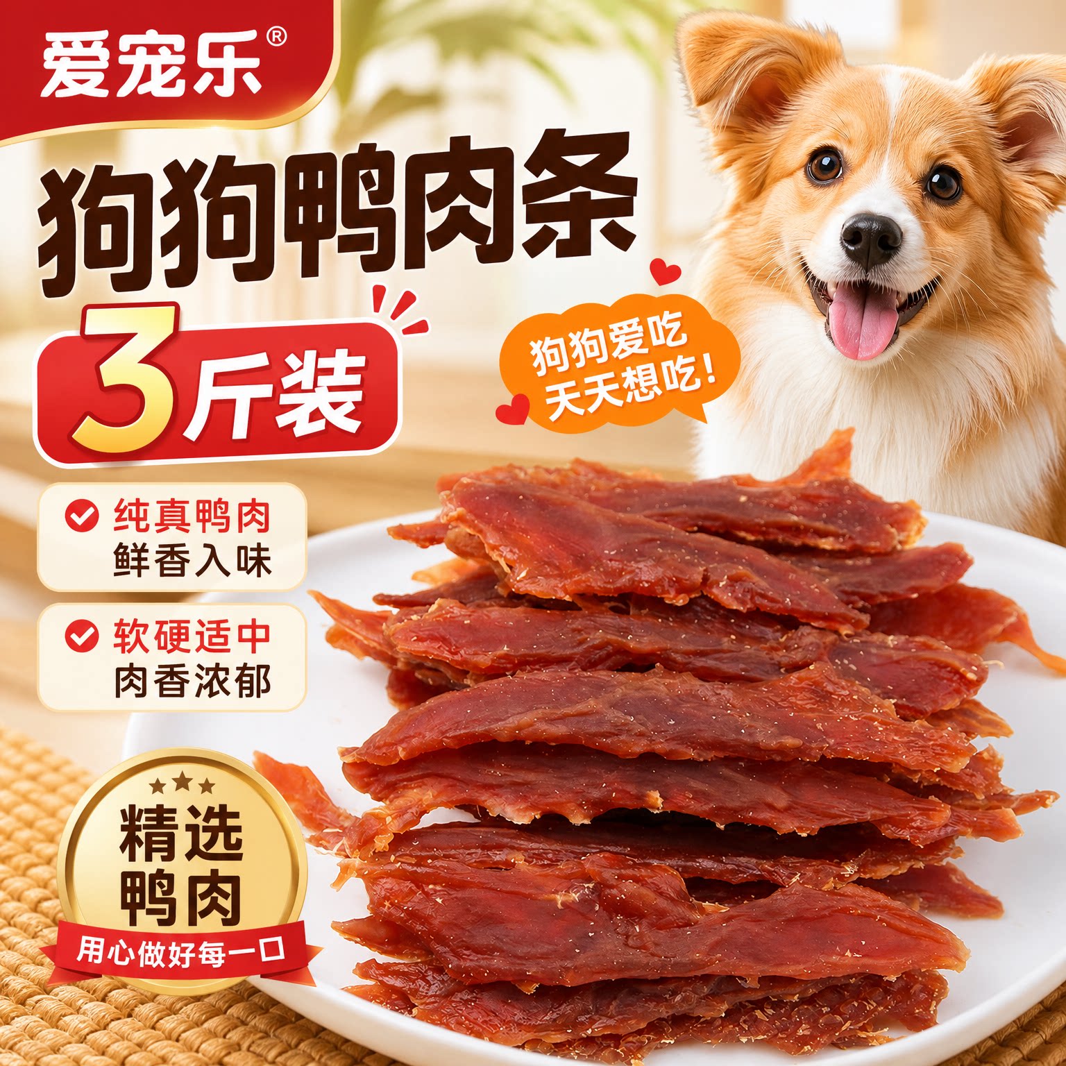 宠物零食鸭肉干狗狗零食肉干