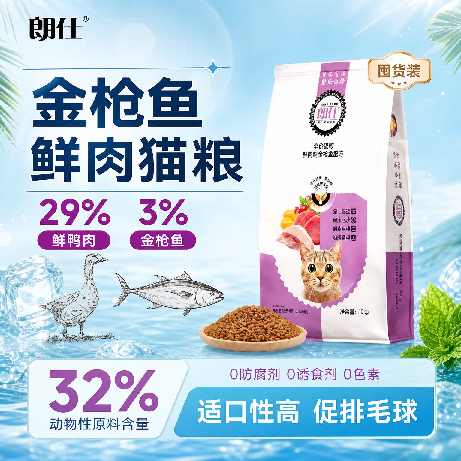 朗仕经典配方猫粮均衡营养图片