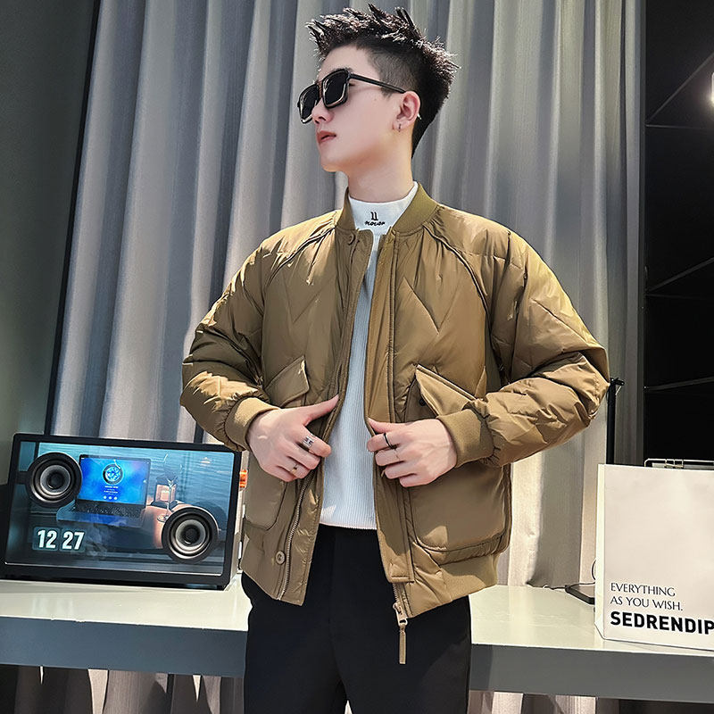CF89-P138控178社会小伙假棒球领棉衣外套潮流棉服男卡2,男装棉衣,电商A343