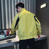 JK217-P98控138秋冬新款社会小伙店主风夹克男外套黄，男装夹克，电商A343