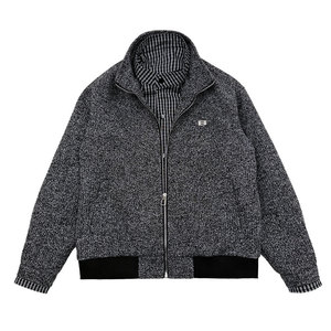 JK241-P138 控178 秋冬新款小伙店主风加厚夹克男外套 灰图片