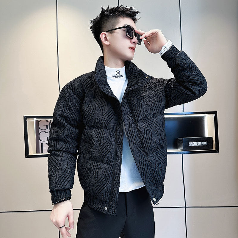 CF90-P138控178社会小伙立领棉衣外套潮流棉服男白1,男装棉衣,电商A343