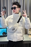 CF76-P148控198社会小伙ins衣外套修身送包包服男黑3，男装棉衣，电商A343