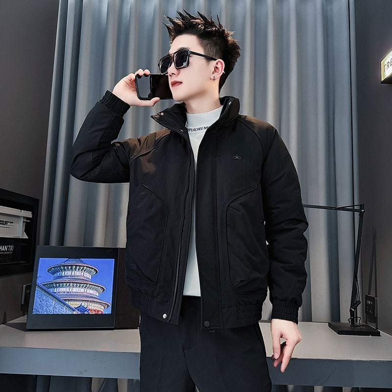 CF149-P138控178社会小伙店主风棉衣外套潮流棉服男棉袄黑,男装棉衣,电商A343