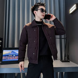 CF135-P138控178社会小伙店主风棉衣外套潮流棉服男白，男装棉衣，电商A343