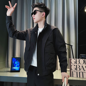 JK140-P98 控138 春季新款社会小伙潮夹克男外套 卡2图片