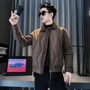 CF137-P138 控178 社会小伙店主风棉衣外套潮流棉服男 卡其图片