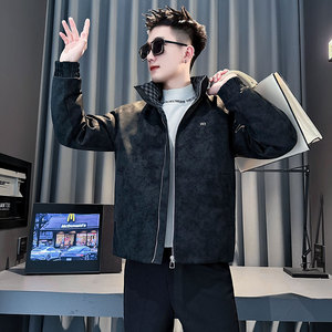 CF157-P138 控188 社会小伙点店主风皮棉衣外套潮流棉服男棉袄 黑图片