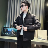 CF86-P148控198社会小伙立领ins棉衣外套潮流羽绒服男黑2，男装羽绒服，电商A343