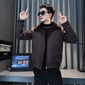 CF140-P138 控178 社会小伙店主风棉衣外套潮流棉服男 黑图片