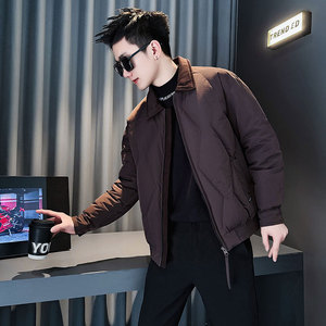 CF137-P138 控178 社会小伙店主风棉衣外套潮流棉服男 咖图片