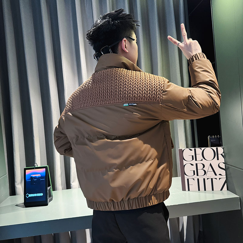 CF108-P138控178社会小伙店主风棉衣外套潮流棉服男咖2,男装棉衣,电商A343