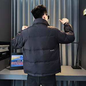 CF86-P148 控198 社会小伙店主风棉衣外套潮流棉服男 绿图片