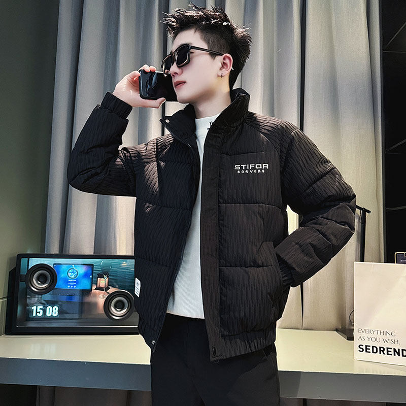 CF101-P138控178社会小伙店主风立领棉衣外套潮流棉服男咖2,男装棉衣,电商A343