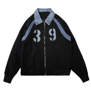 JK218-P98 控138 秋冬新款社会小伙店主风夹克男外套 紫图片