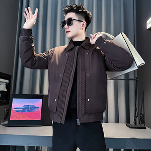 CF155-P138 控178 社会小伙点店主风棉衣外套潮流棉服男棉袄 黑图片