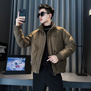 CF149-P138 控178 社会小伙店主风棉衣外套潮流棉服男棉袄 黄图片