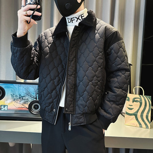 CF72-P135 控175 社会小伙翻领ins衣外套修身服男 黑1图片
