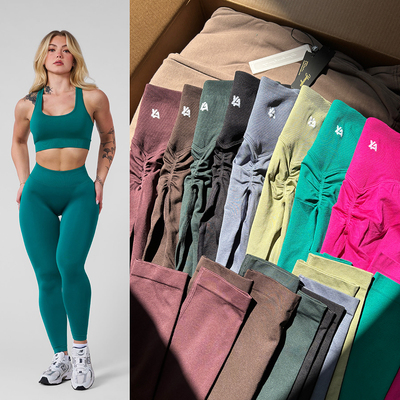 Morningoolala Yla Legacy Seamless Leggings 女士健身蜜桃长裤