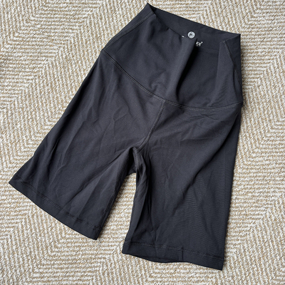 Morningoolala 美国专业瑜伽高腰Biker shorts健身弹力四分打底裤