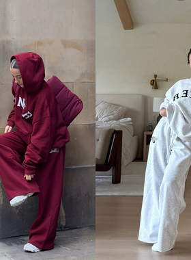 Morningoolala Foundation Oversize Girlfriend Straight Jogger