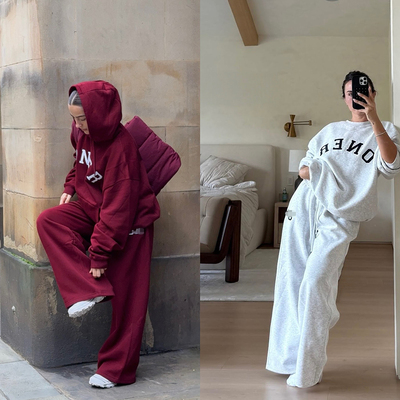 Morningoolala Foundation Oversize Girlfriend Straight Jogger