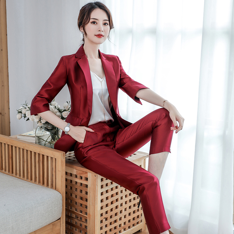 西装套装女春秋时尚气质女神范