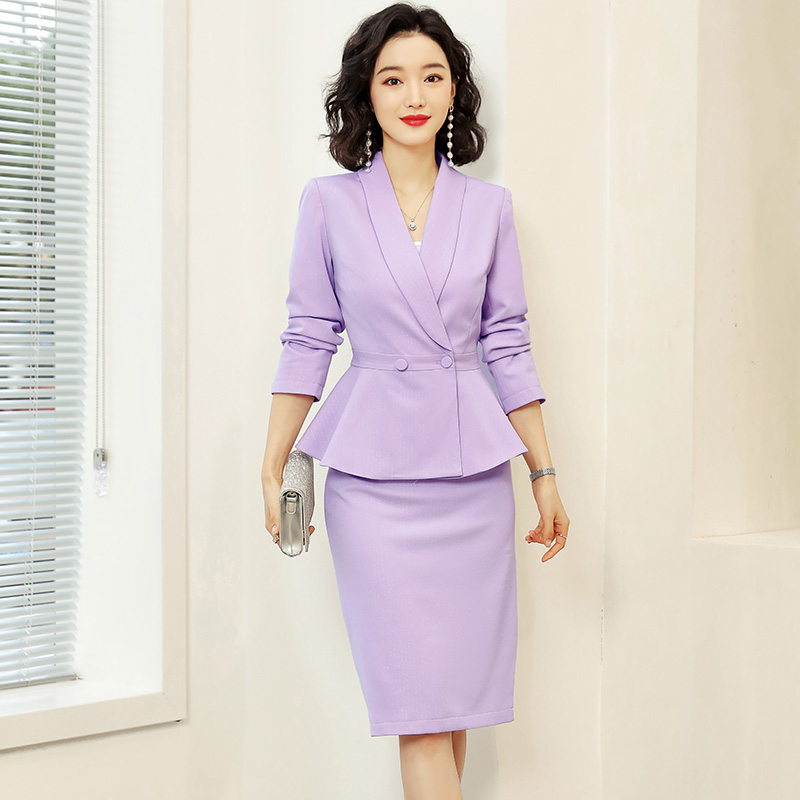 职业套裙2024春秋款气质女神范